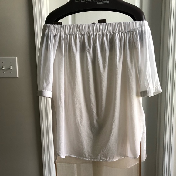 Michael Kors off the shoulder white cotton top - Picture 2 of 3